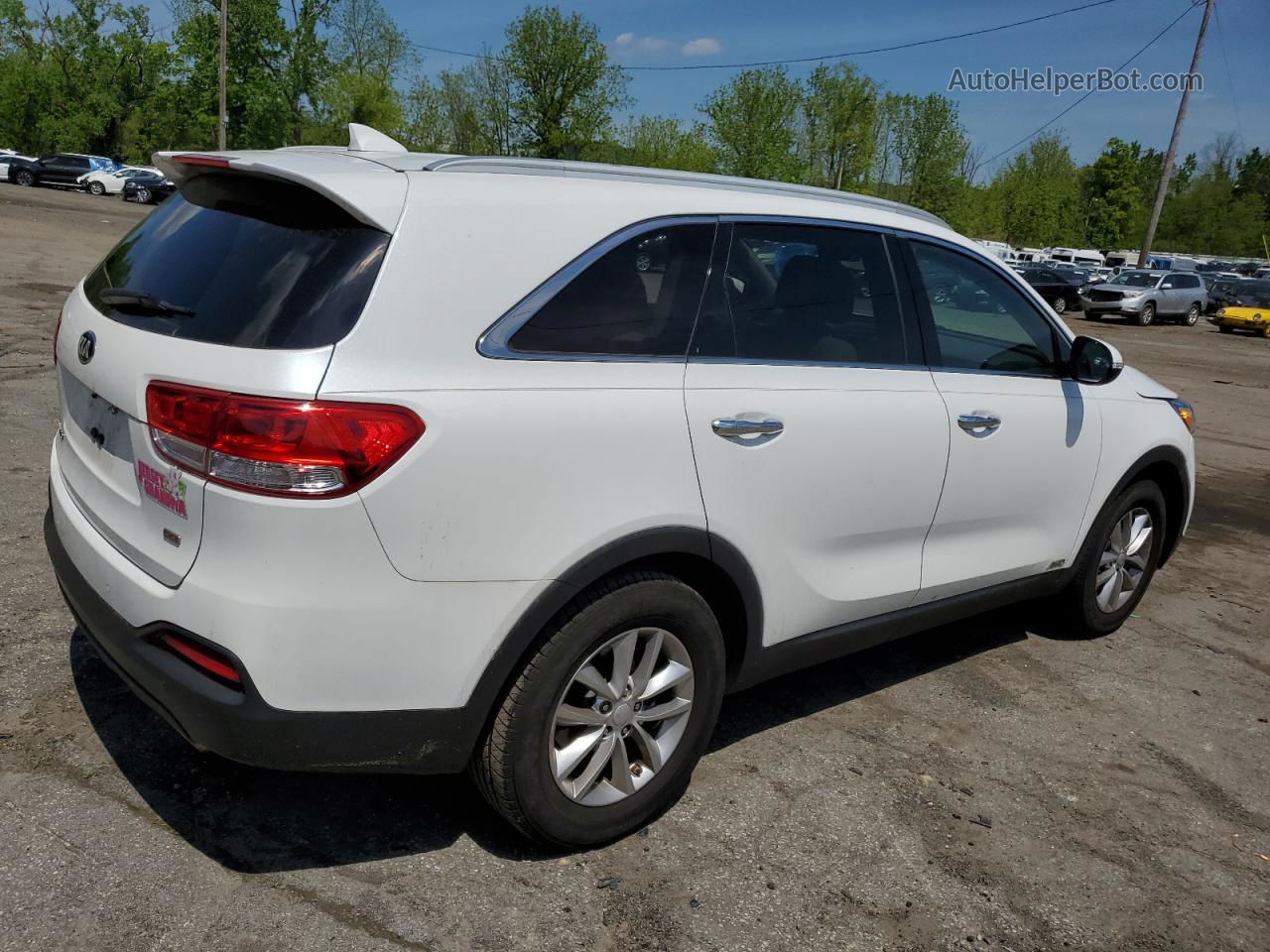 2017 Kia Sorento Lx Белый vin: 5XYPGDA30HG322671