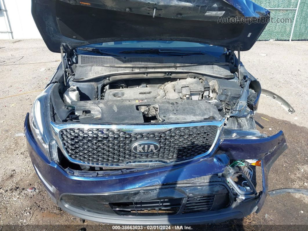 2018 Kia Sorento 2.4l Lx Blue vin: 5XYPGDA30JG404888