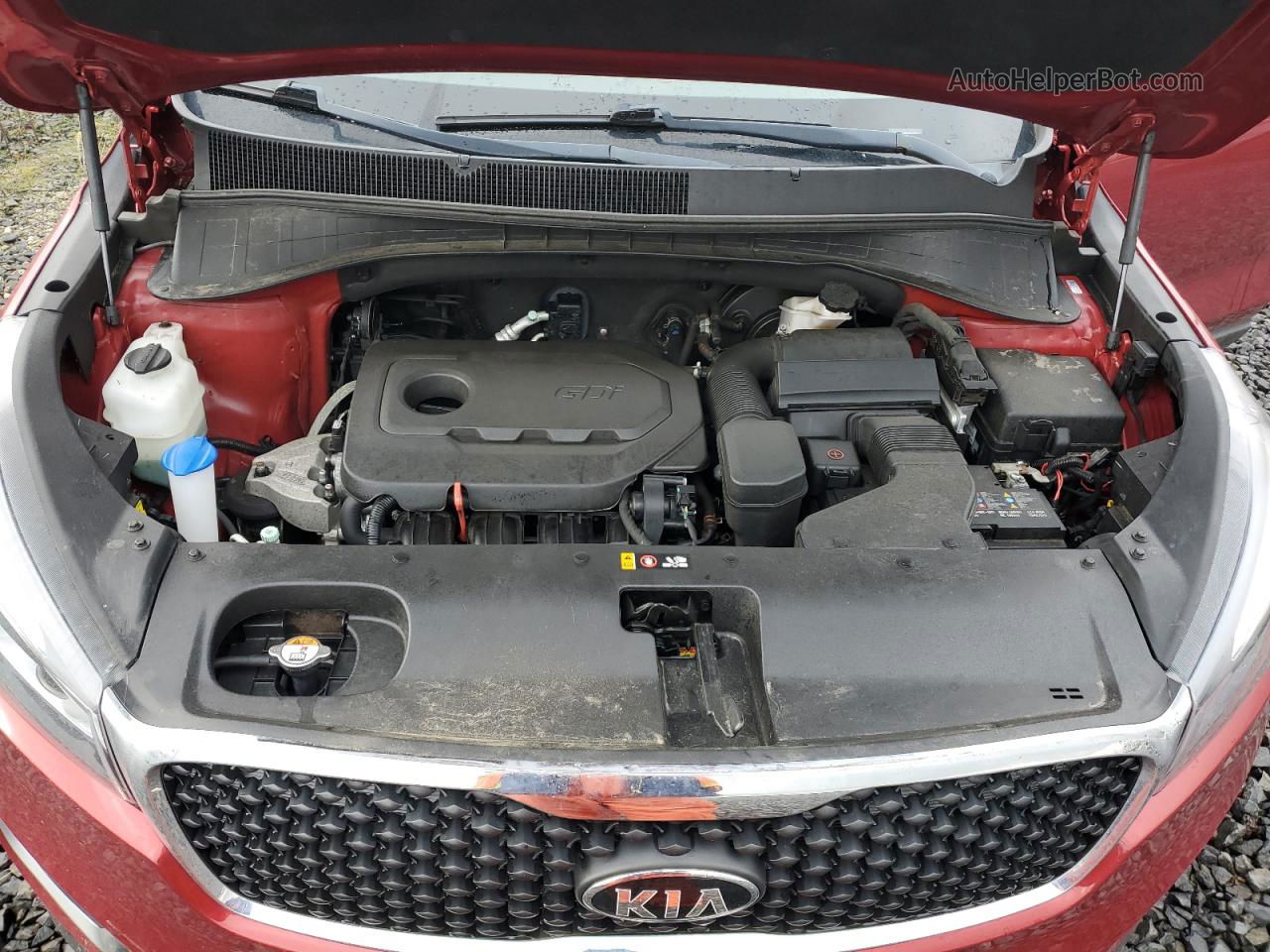 2018 Kia Sorento Lx Red vin: 5XYPGDA30JG421593