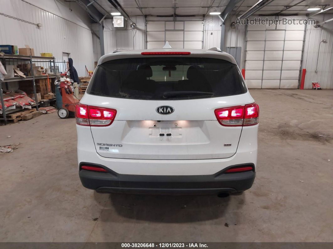 2018 Kia Sorento 2.4l Lx White vin: 5XYPGDA30JG427572