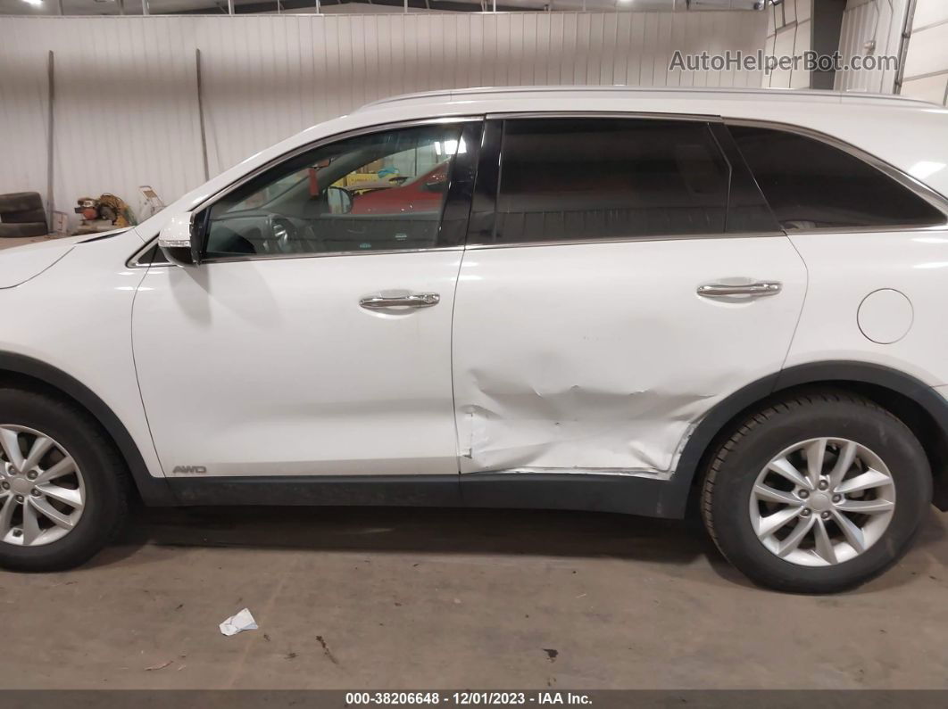 2018 Kia Sorento 2.4l Lx White vin: 5XYPGDA30JG427572