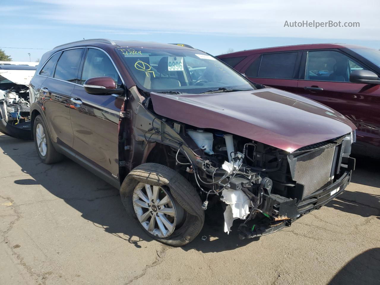 2020 Kia Sorento L Burgundy vin: 5XYPGDA30LG623871