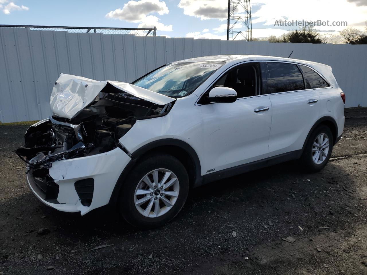 2020 Kia Sorento L White vin: 5XYPGDA30LG626429