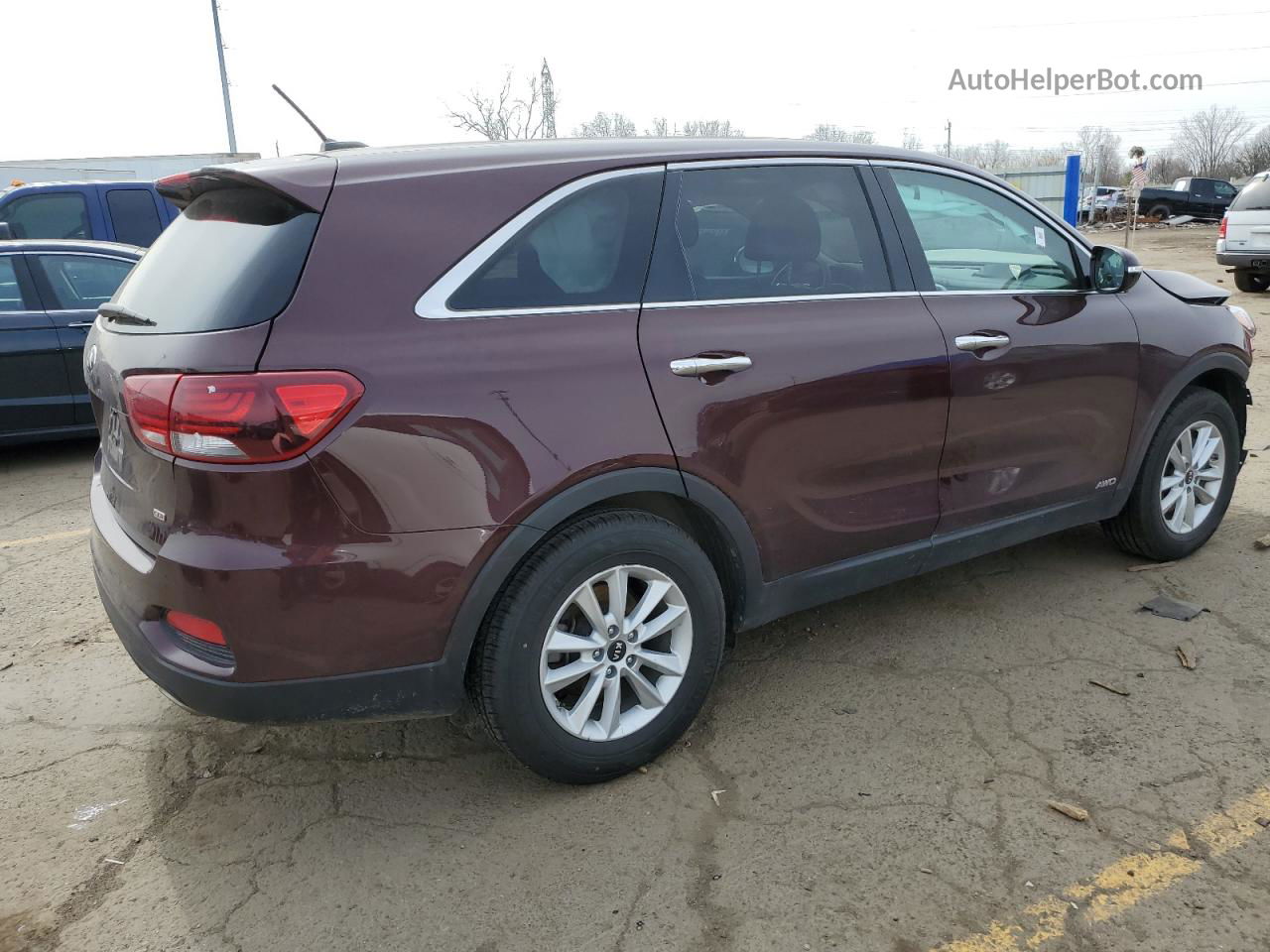 2020 Kia Sorento L Burgundy vin: 5XYPGDA30LG655395