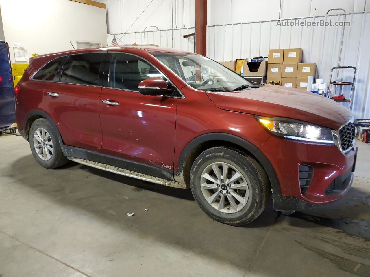 2020 Kia Sorento L Бордовый vin: 5XYPGDA30LG665022