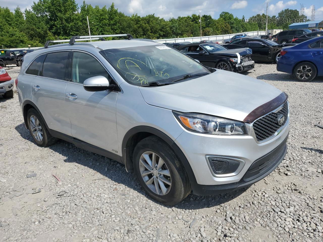 2017 Kia Sorento Lx Серебряный vin: 5XYPGDA31HG219078