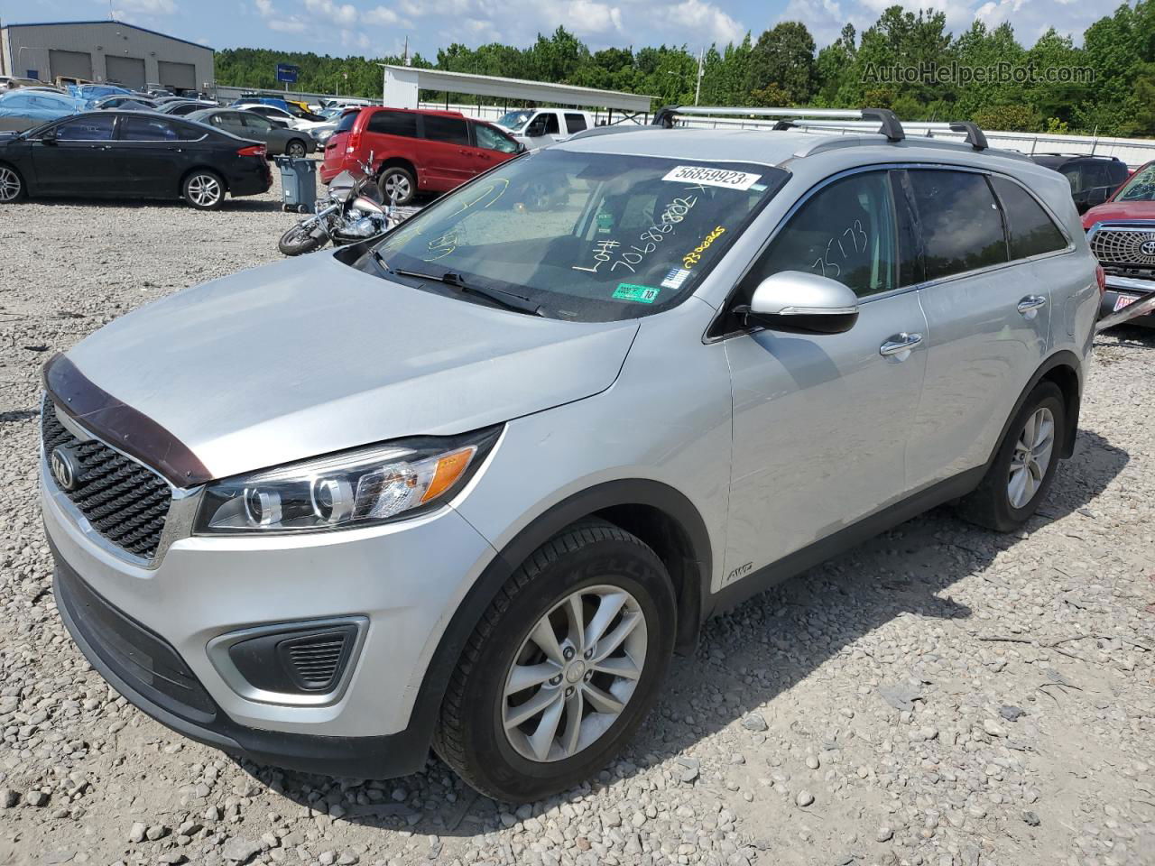 2017 Kia Sorento Lx Серебряный vin: 5XYPGDA31HG219078