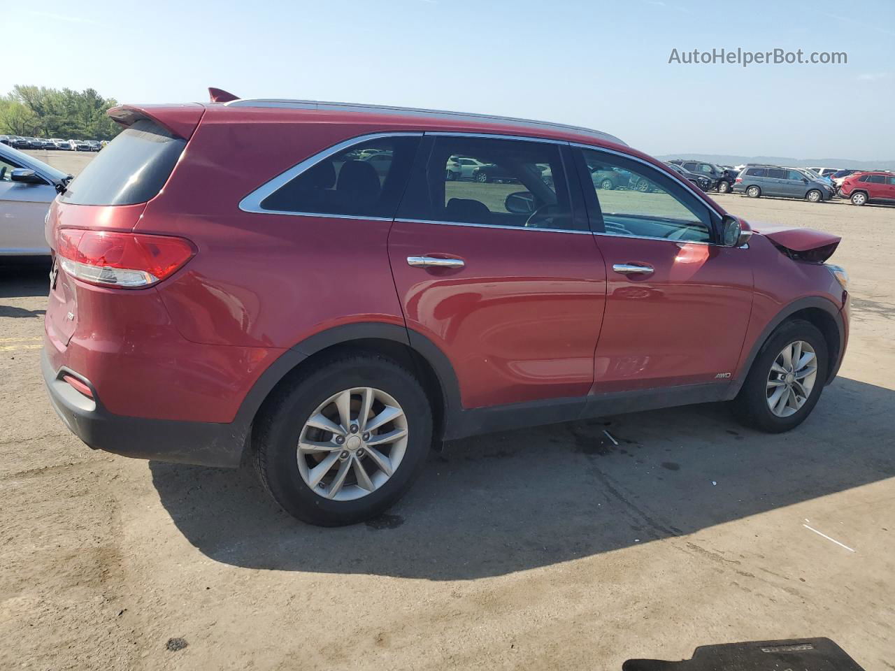 2017 Kia Sorento Lx Red vin: 5XYPGDA31HG260746