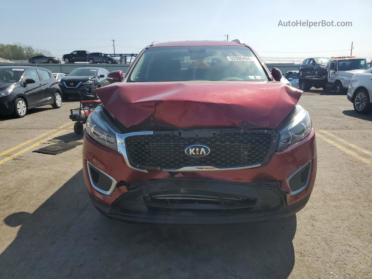 2017 Kia Sorento Lx Red vin: 5XYPGDA31HG260746