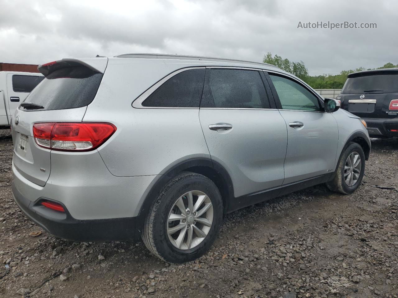 2017 Kia Sorento Lx Silver vin: 5XYPGDA31HG300758