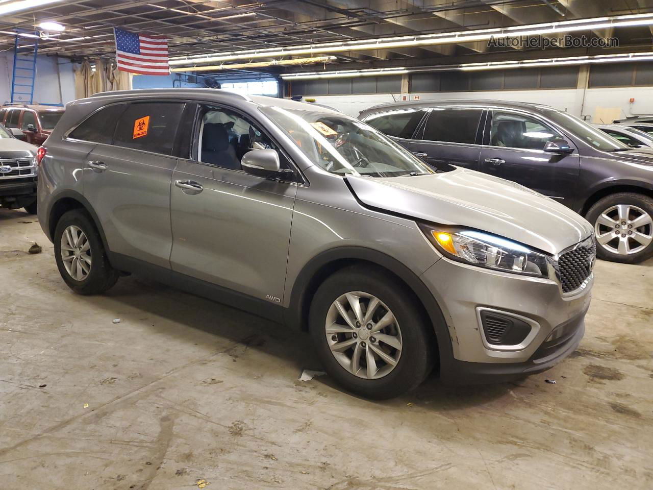 2017 Kia Sorento Lx Gray vin: 5XYPGDA31HG323263