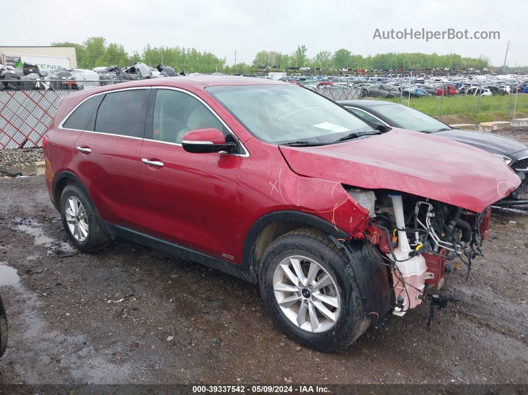 2020 Kia Sorento 2.4l Lx Красный vin: 5XYPGDA31LG672349