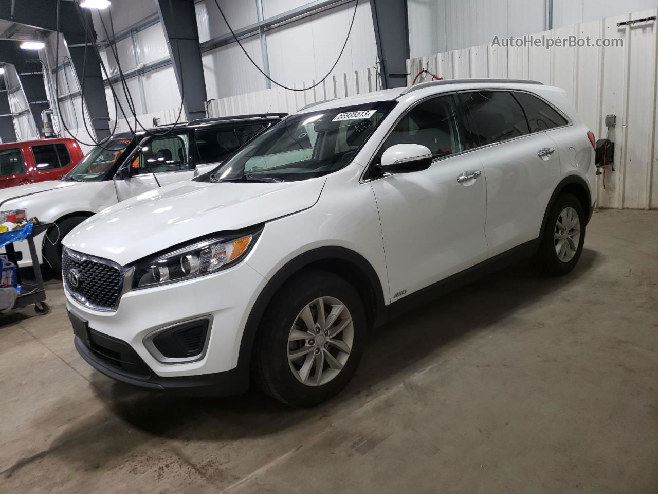 2017 Kia Sorento Lx Белый vin: 5XYPGDA32HG259217