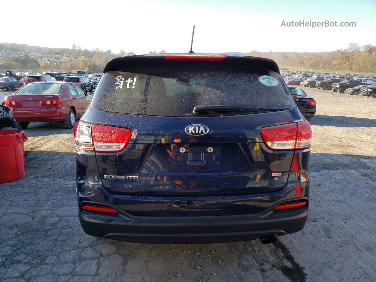 2017 Kia Sorento Lx Синий vin: 5XYPGDA33HG283560