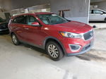 2018 Kia Sorento Lx Red vin: 5XYPGDA33JG372731