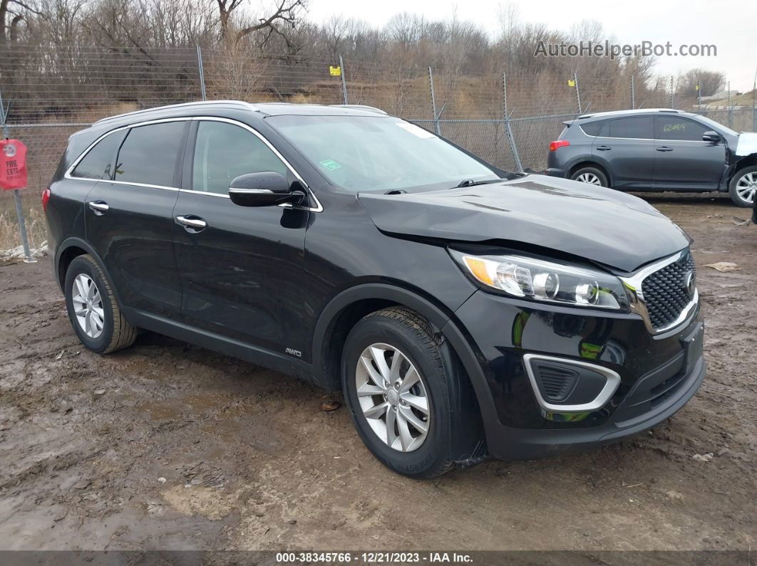 2018 Kia Sorento 2.4l Lx Black vin: 5XYPGDA33JG426867