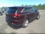 2020 Kia Sorento 2.4l Lx Maroon vin: 5XYPGDA33LG623427