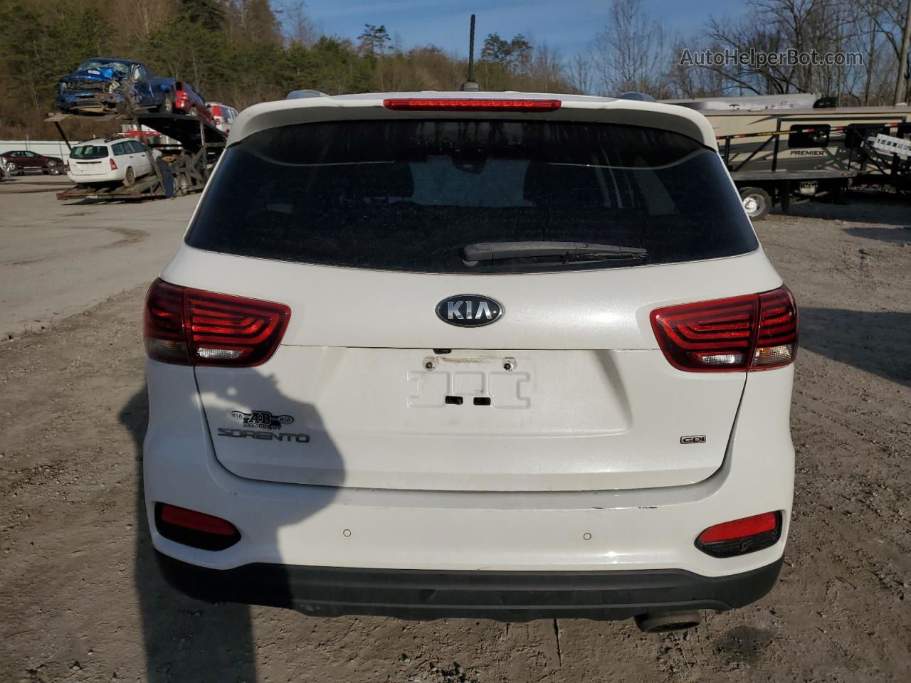 2020 Kia Sorento L White vin: 5XYPGDA33LG671994