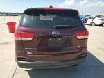 2017 Kia Sorento Lx Бордовый vin: 5XYPGDA34HG247179