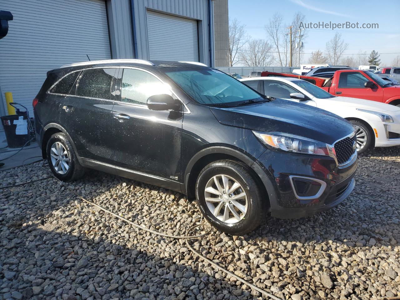 2017 Kia Sorento Lx Черный vin: 5XYPGDA34HG257310