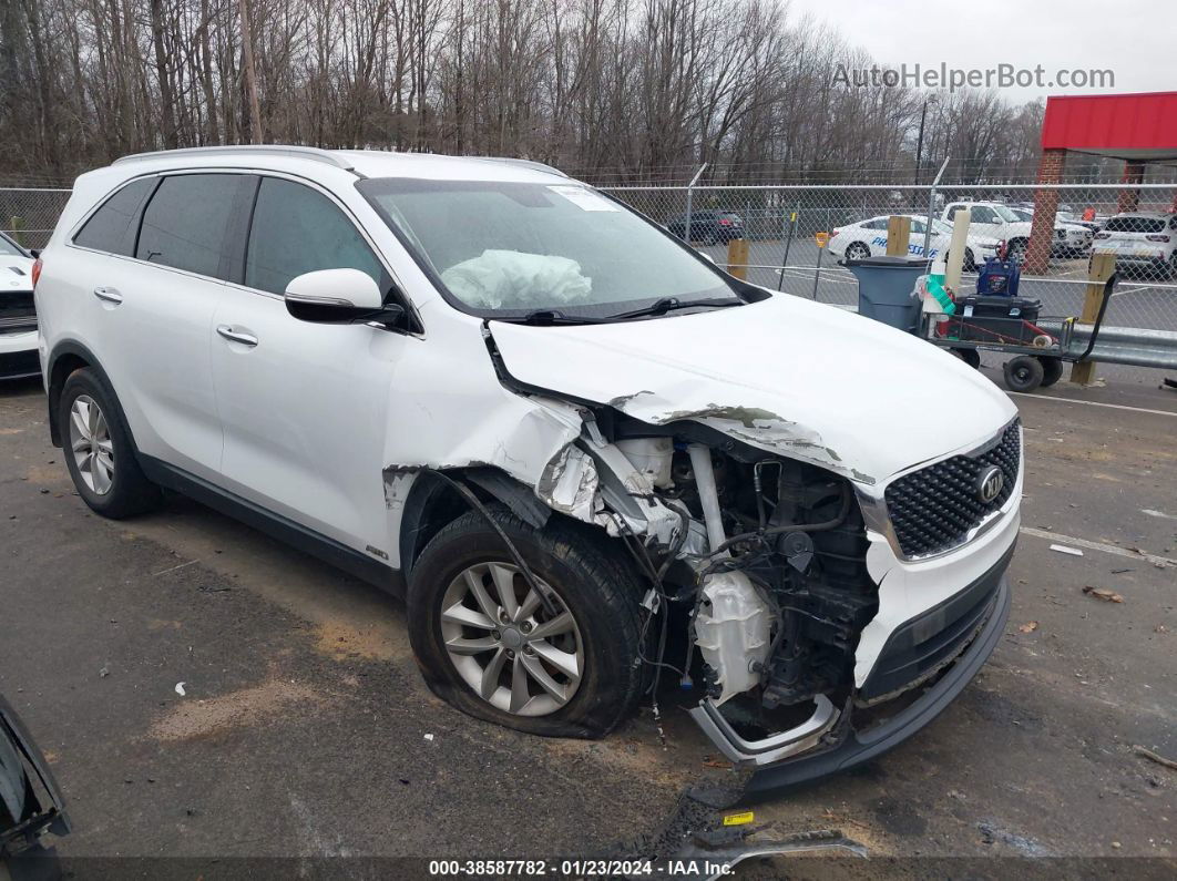 2017 Kia Sorento 2.4l Lx White vin: 5XYPGDA34HG318204