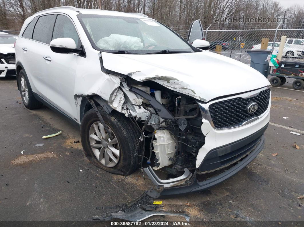 2017 Kia Sorento 2.4l Lx White vin: 5XYPGDA34HG318204