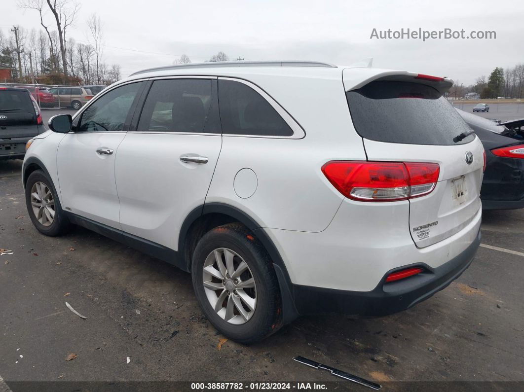 2017 Kia Sorento 2.4l Lx White vin: 5XYPGDA34HG318204