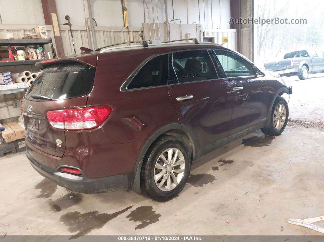 2018 Kia Sorento 2.4l Lx Purple vin: 5XYPGDA34JG358370