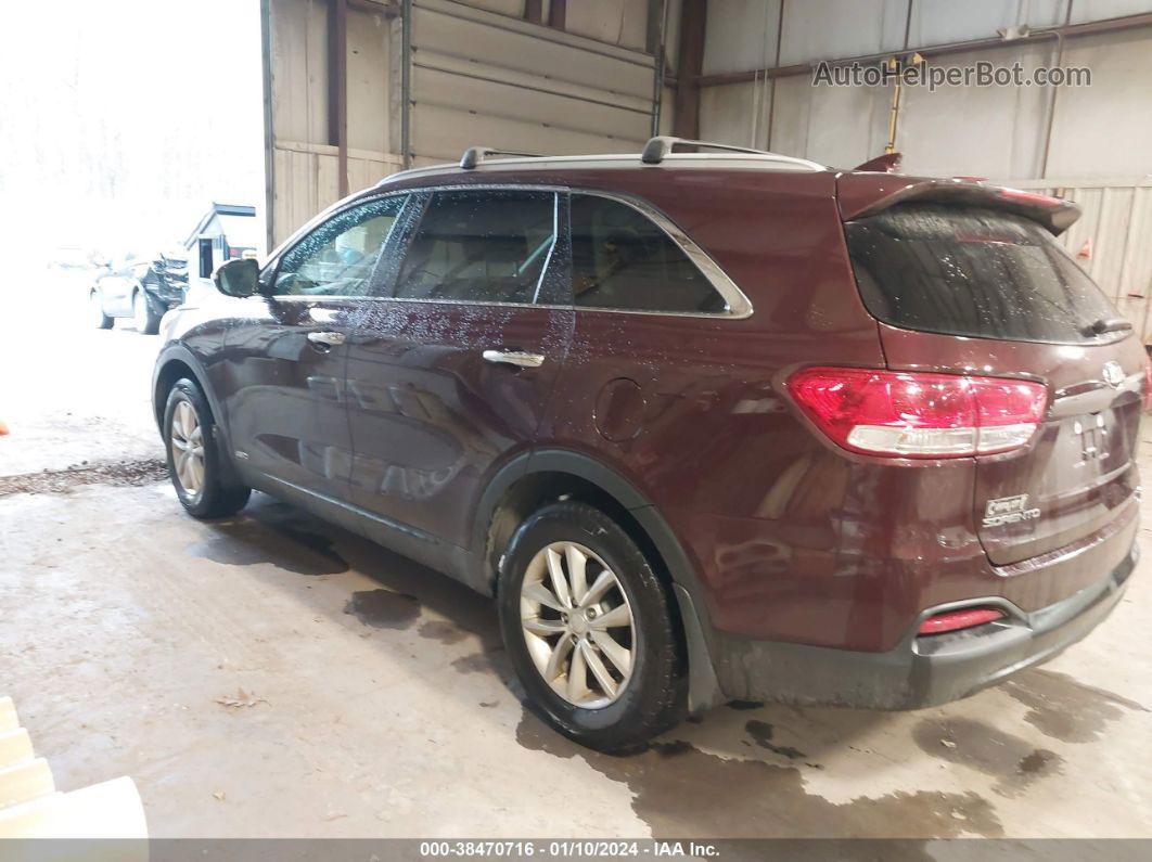 2018 Kia Sorento 2.4l Lx Purple vin: 5XYPGDA34JG358370