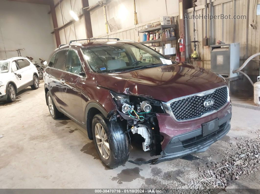 2018 Kia Sorento 2.4l Lx Purple vin: 5XYPGDA34JG358370