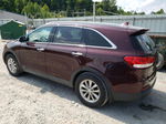 2018 Kia Sorento Lx Burgundy vin: 5XYPGDA34JG414436