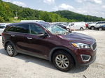 2018 Kia Sorento Lx Бордовый vin: 5XYPGDA34JG414436