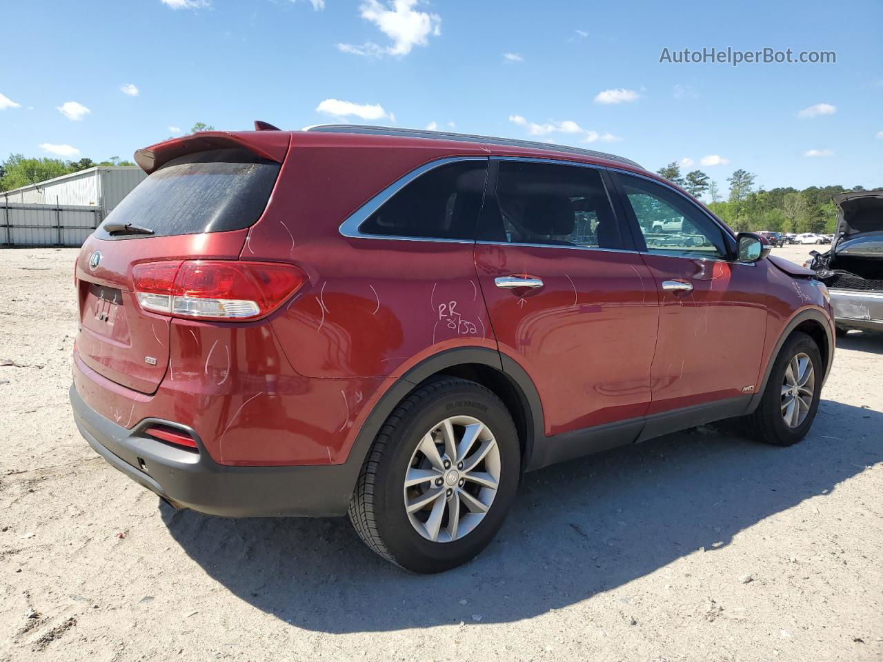 2017 Kia Sorento Lx Burgundy vin: 5XYPGDA35HG238975