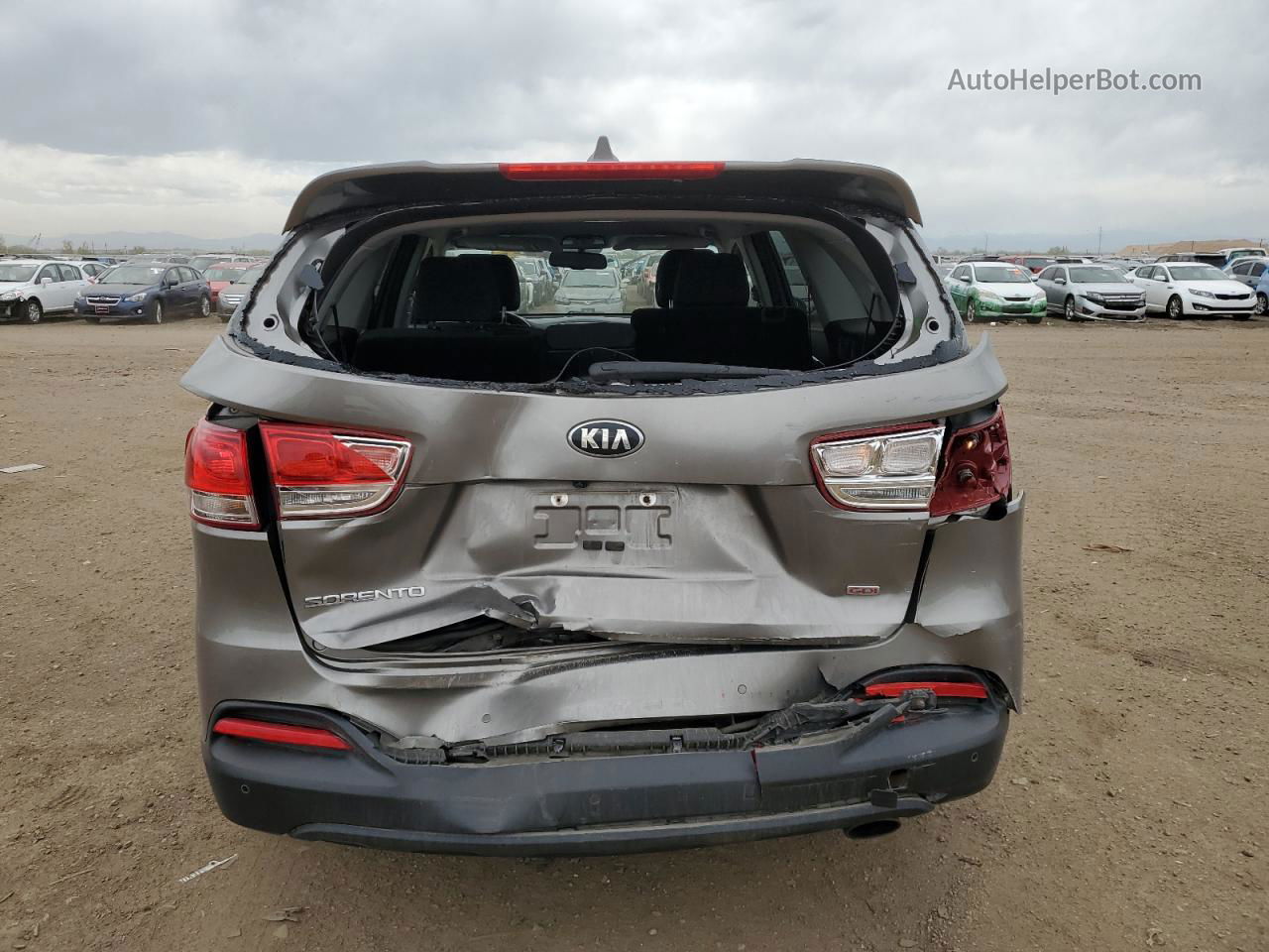 2017 Kia Sorento Lx Gray vin: 5XYPGDA35HG259387