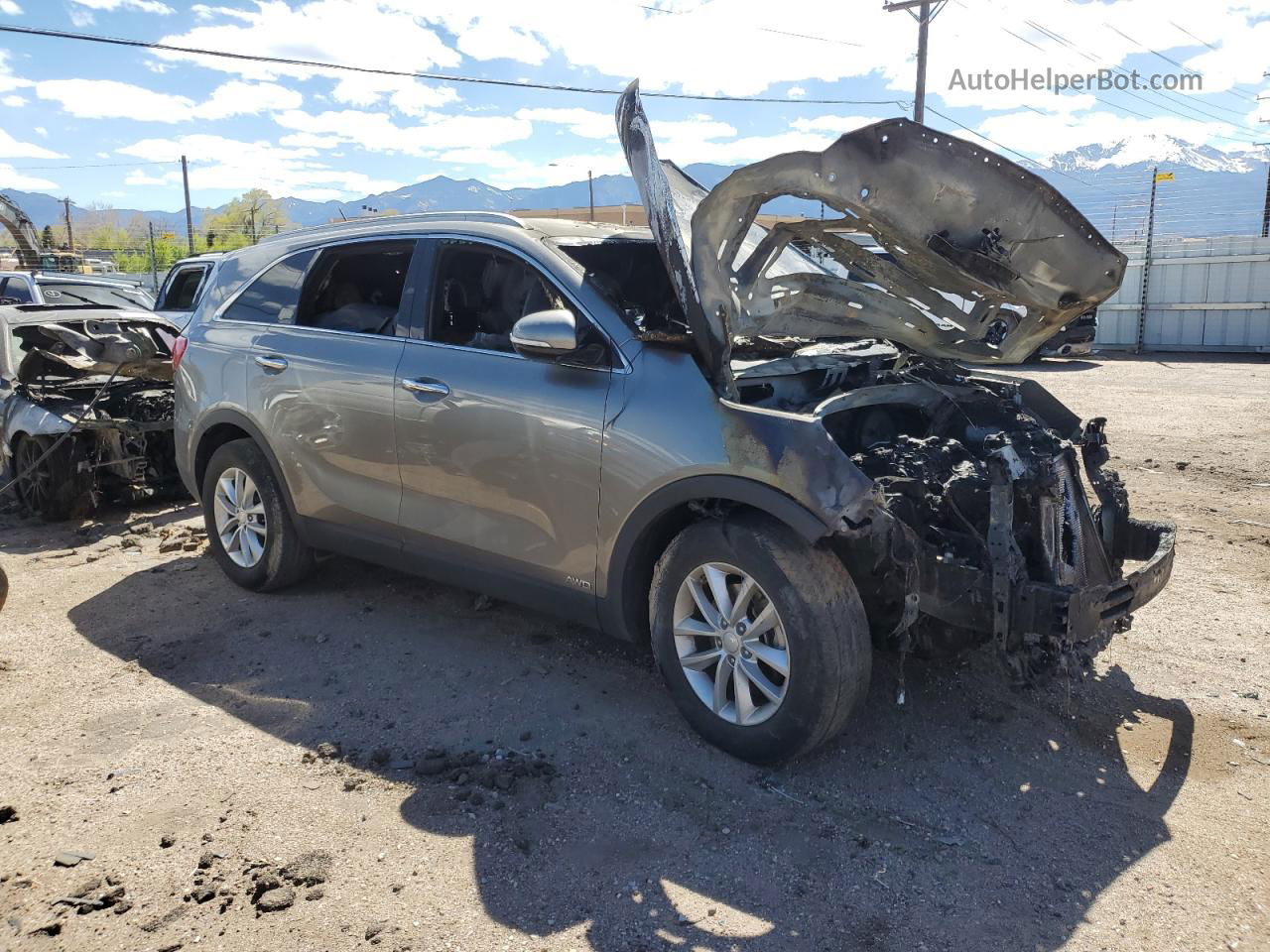 2017 Kia Sorento Lx Gray vin: 5XYPGDA35HG265951