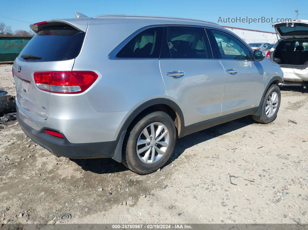 2018 Kia Sorento 2.4l Lx Silver vin: 5XYPGDA35JG338564