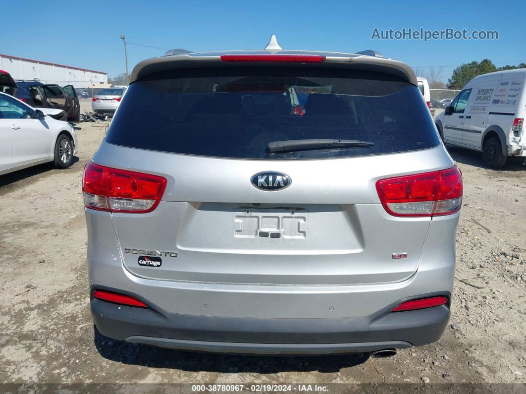 2018 Kia Sorento 2.4l Lx Silver vin: 5XYPGDA35JG338564