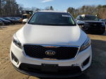 2018 Kia Sorento Lx White vin: 5XYPGDA35JG351430