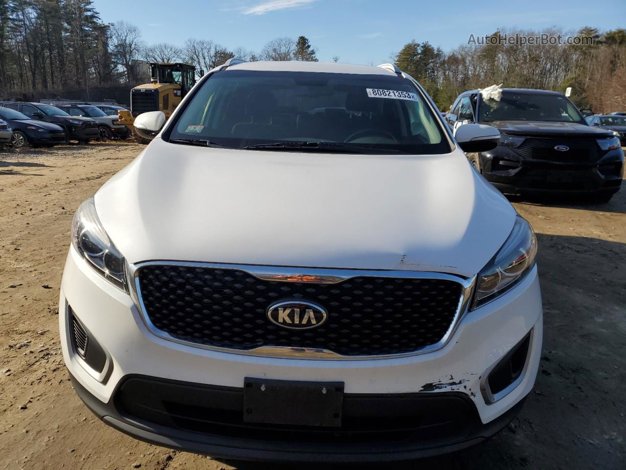 2018 Kia Sorento Lx Белый vin: 5XYPGDA35JG351430