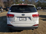 2018 Kia Sorento Lx White vin: 5XYPGDA35JG351430