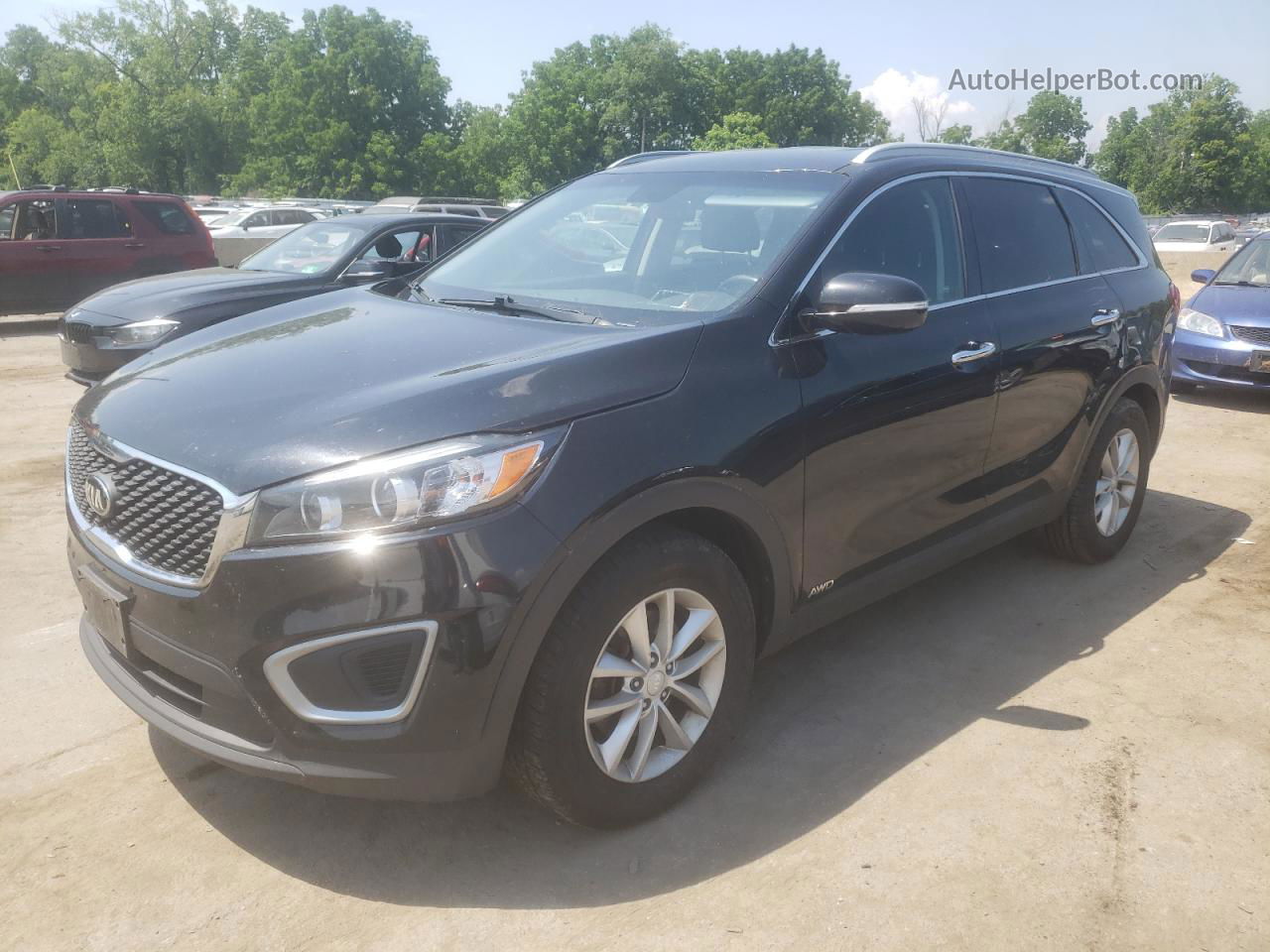 2018 Kia Sorento Lx Black vin: 5XYPGDA35JG362394