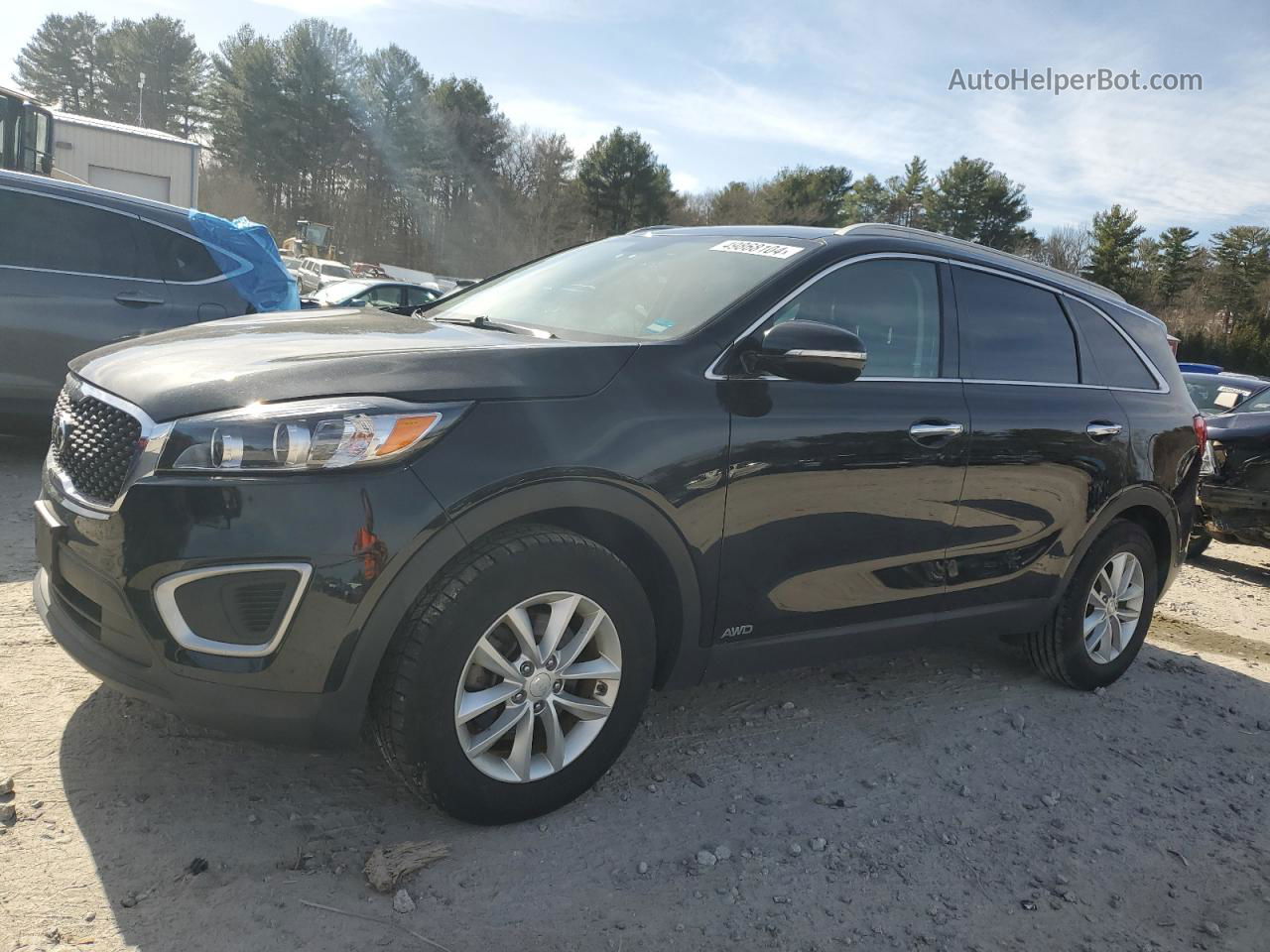 2018 Kia Sorento Lx Черный vin: 5XYPGDA35JG364372