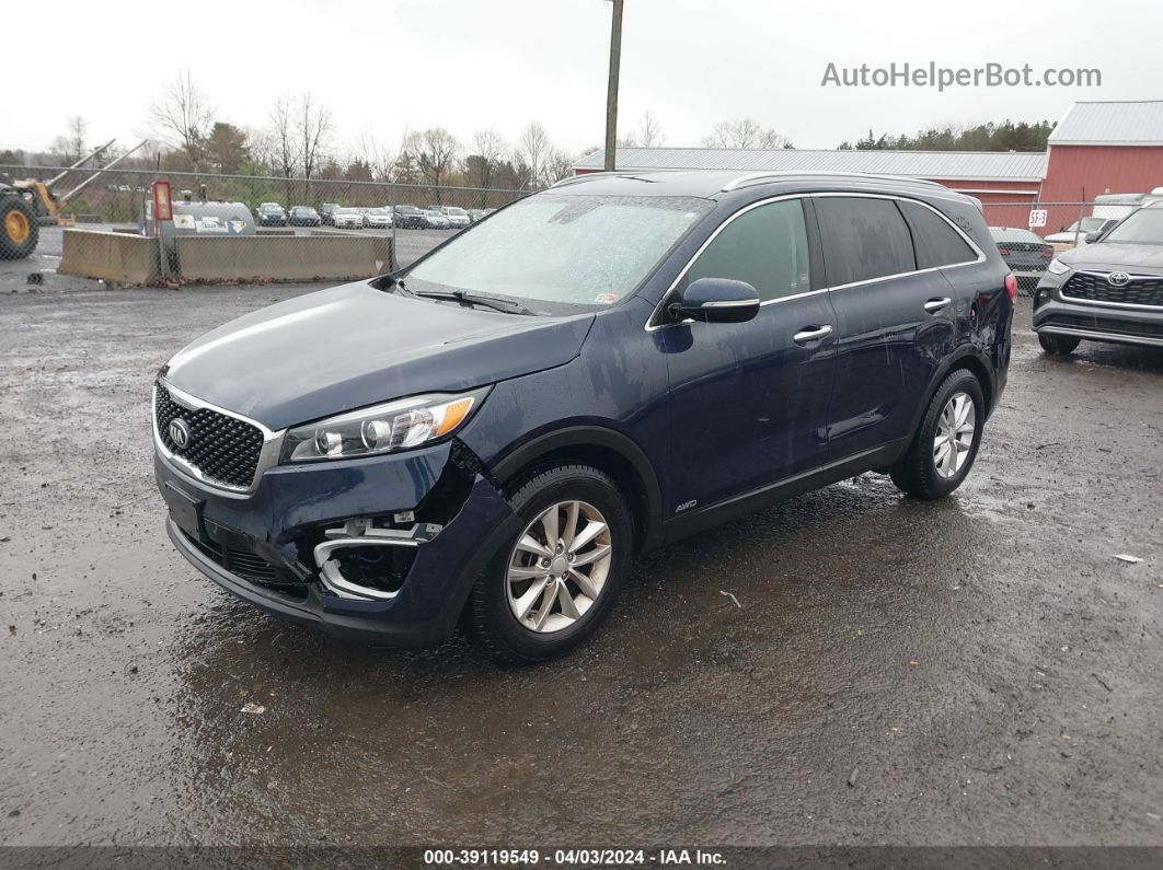 2018 Kia Sorento 2.4l Lx Синий vin: 5XYPGDA35JG370429