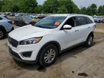 2018 Kia Sorento Lx White vin: 5XYPGDA35JG407690