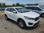 2018 Kia Sorento Lx White vin: 5XYPGDA35JG407690