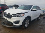 2018 Kia Sorento Lx White vin: 5XYPGDA35JG424361