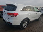 2018 Kia Sorento Lx White vin: 5XYPGDA35JG424361