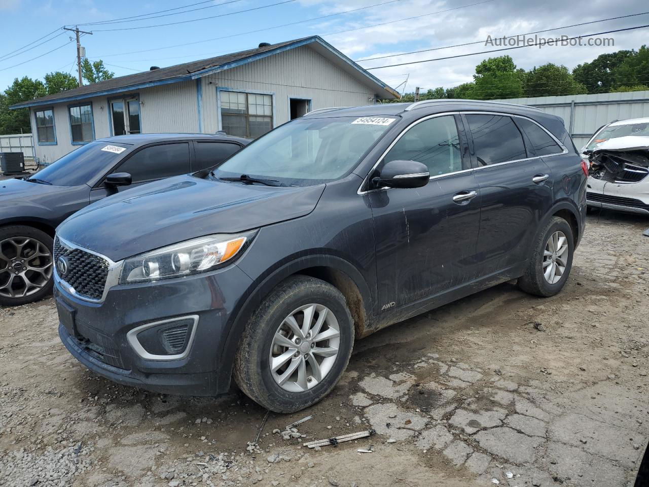 2018 Kia Sorento Lx Серый vin: 5XYPGDA35JG427177