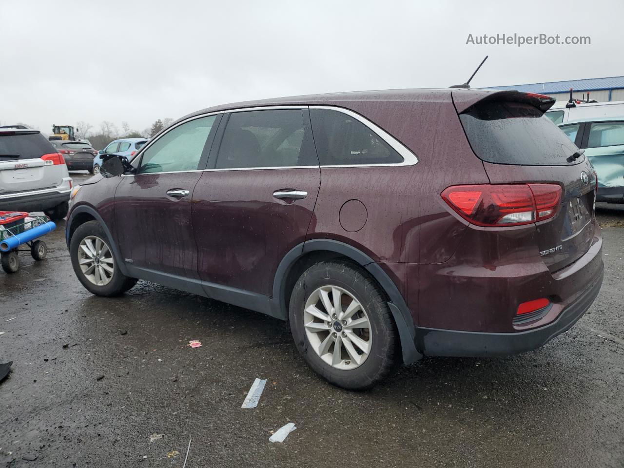 2020 Kia Sorento L Burgundy vin: 5XYPGDA35LG627219