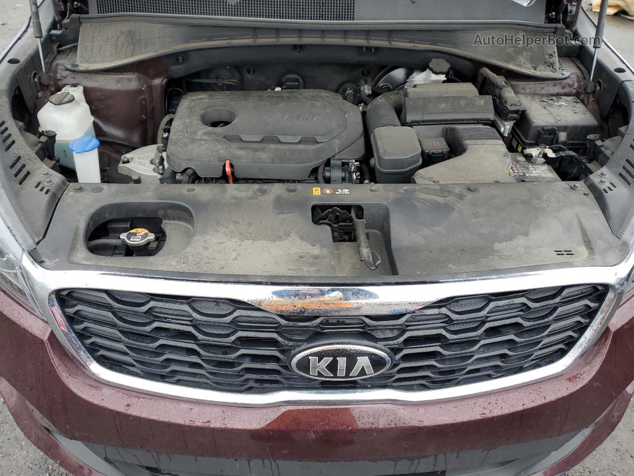 2020 Kia Sorento L Burgundy vin: 5XYPGDA35LG627219